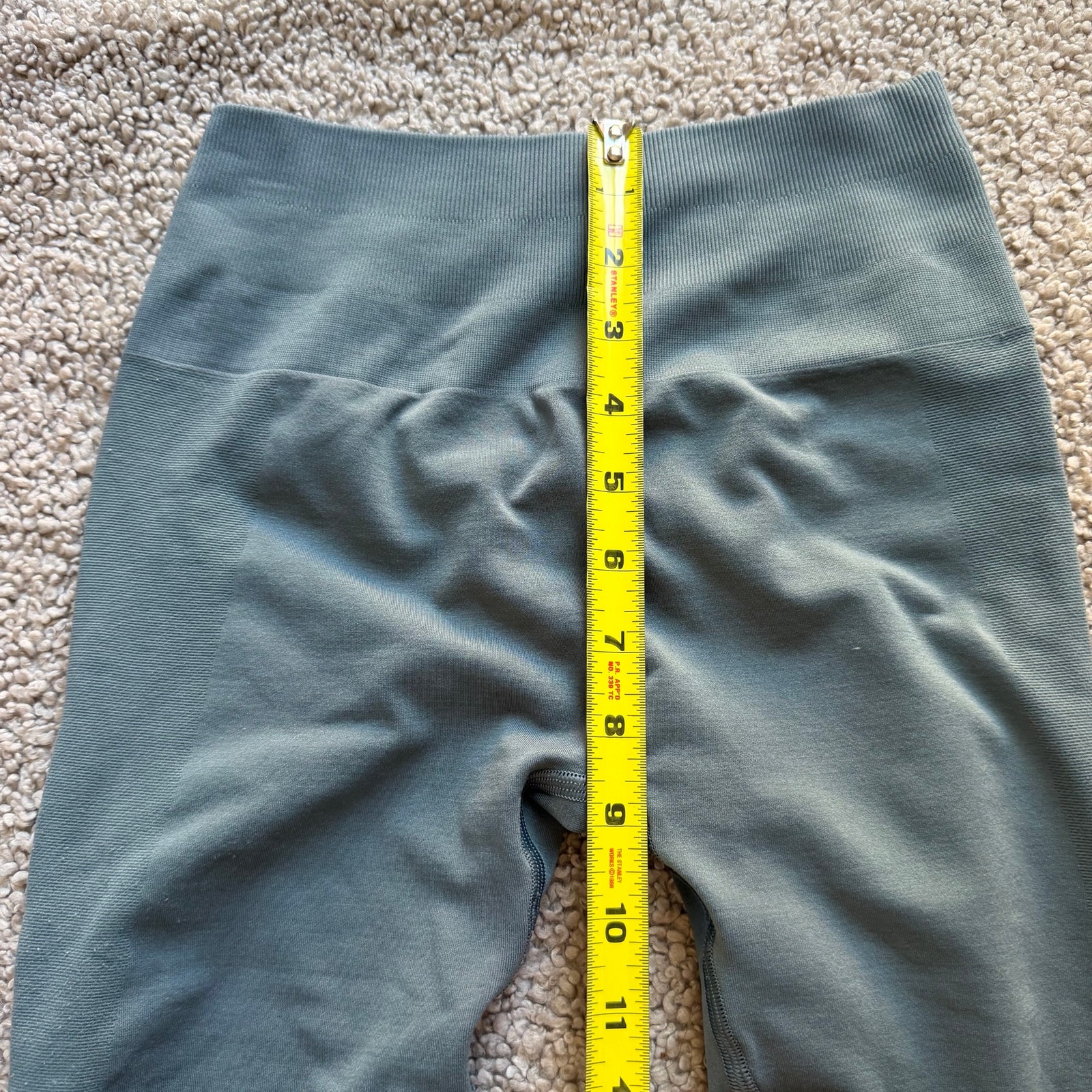 Lot Of Two (2) Alphalete Amplify Leggings Women's Xs Muted Blue Olive Green Read — image 4 of 8